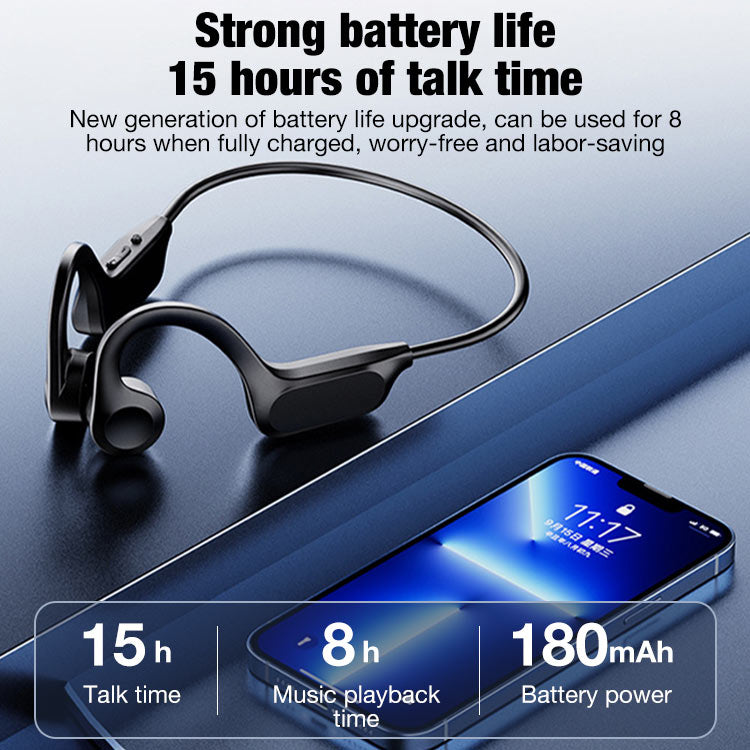 Brand new LCD bone conduction earphones - Hifi sound quality, built-in microphone for voice calls